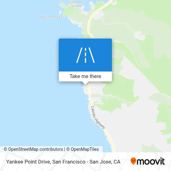 Yankee Point Drive map