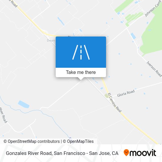 Gonzales River Road map
