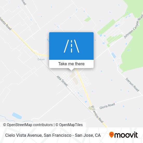 Mapa de Cielo Vista Avenue