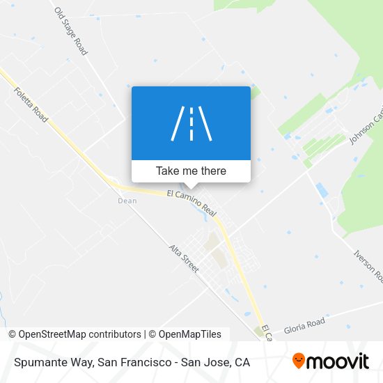Spumante Way map