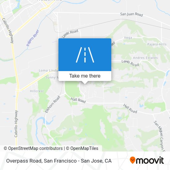 Mapa de Overpass Road