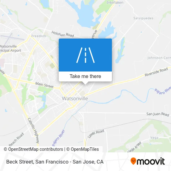 Beck Street map