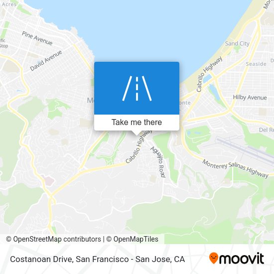 Costanoan Drive map