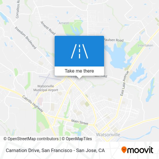 Mapa de Carnation Drive