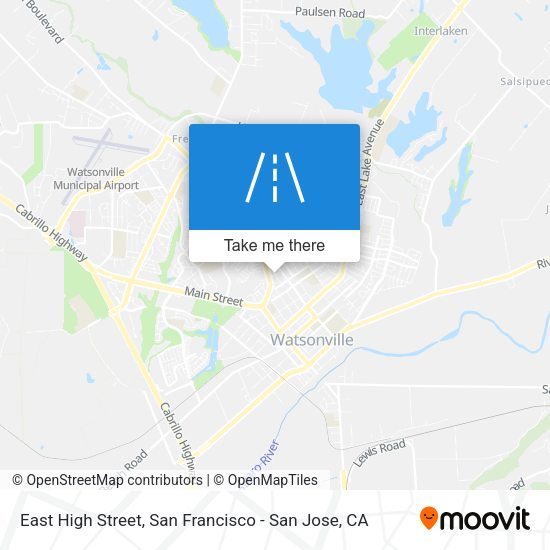 East High Street map