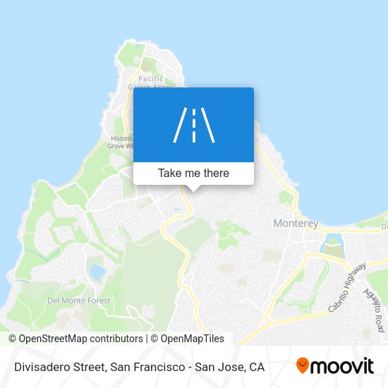 Divisadero Street map