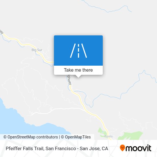 Pfeiffer Falls Trail map
