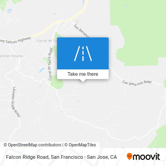 Falcon Ridge Road map