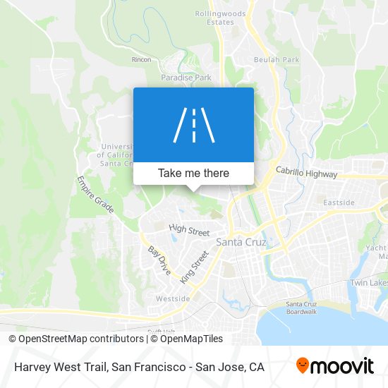 Mapa de Harvey West Trail