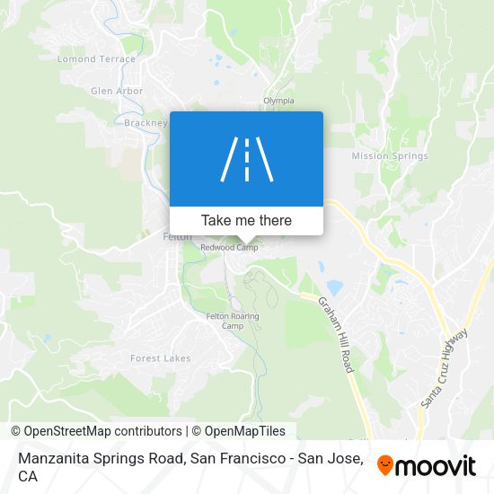Mapa de Manzanita Springs Road