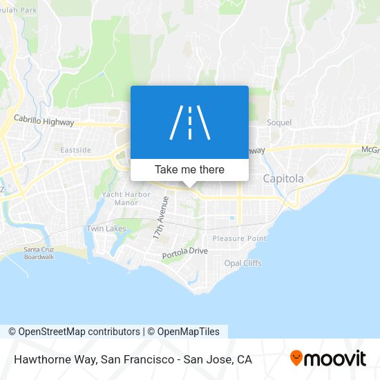 Mapa de Hawthorne Way