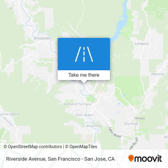Mapa de Riverside Avenue