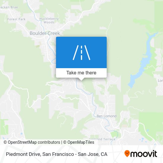 Mapa de Piedmont Drive