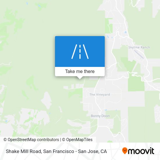 Mapa de Shake Mill Road