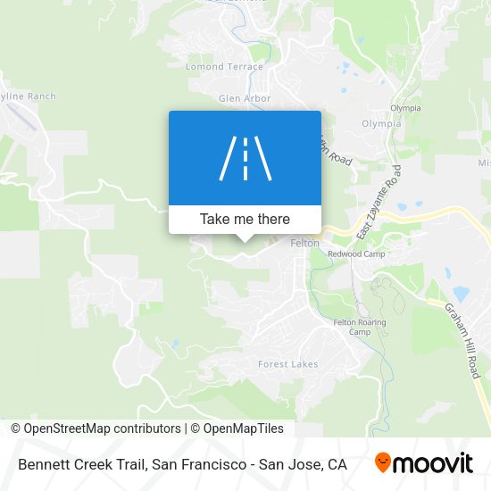 Bennett Creek Trail map