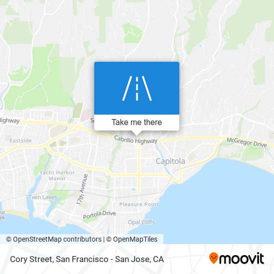 Cory Street map