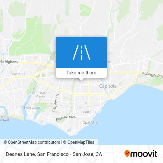 Mapa de Deanes Lane