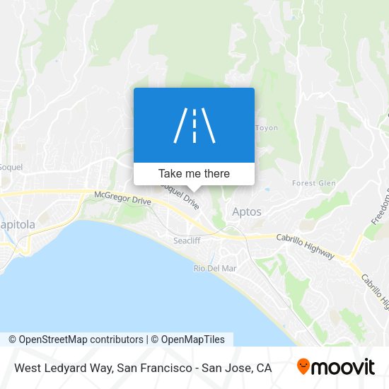 West Ledyard Way map