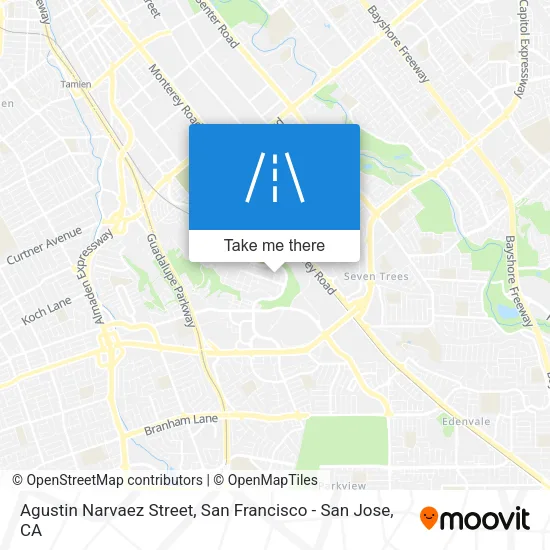 Agustin Narvaez Street map