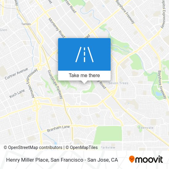 Henry Miller Place map