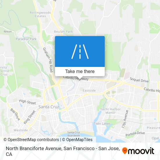 North Branciforte Avenue map