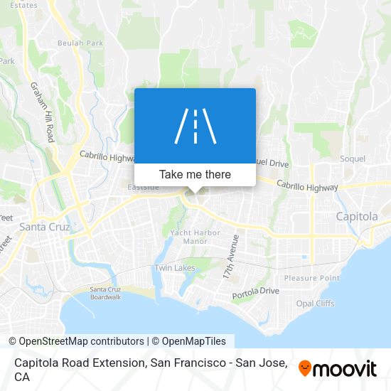 Capitola Road Extension map