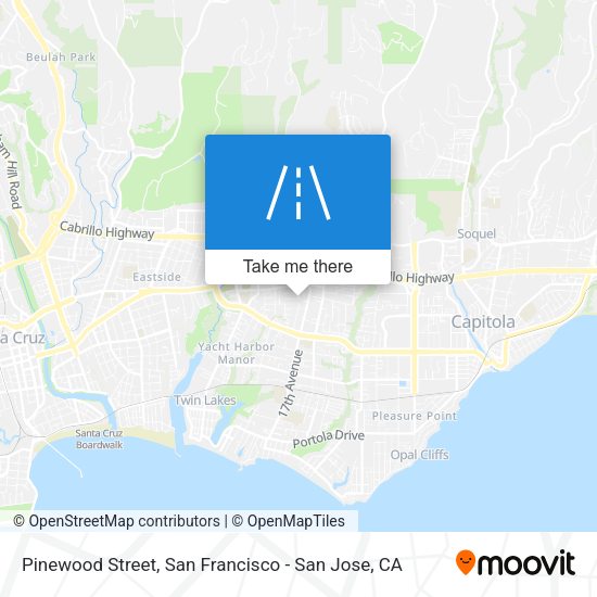 Pinewood Street map