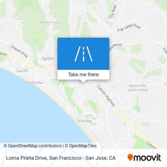 Loma Prieta Drive map