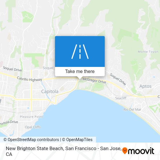 New Brighton State Beach map