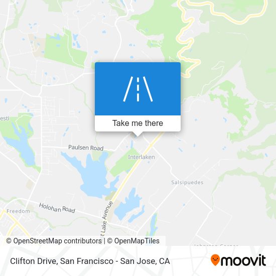 Mapa de Clifton Drive
