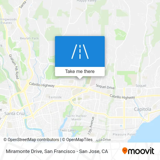 Miramonte Drive map