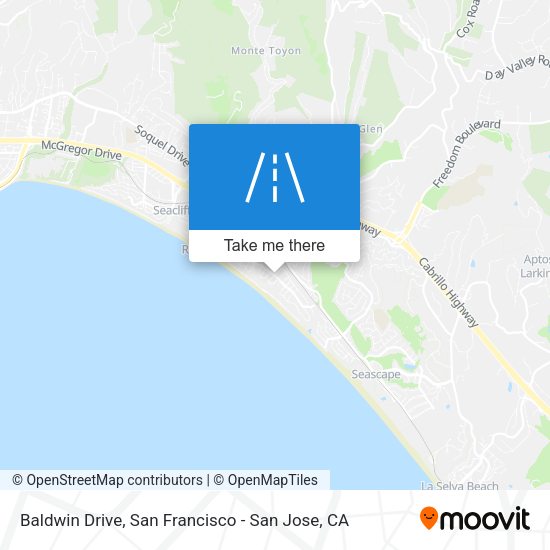 Mapa de Baldwin Drive
