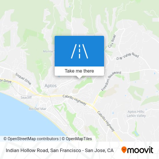 Indian Hollow Road map