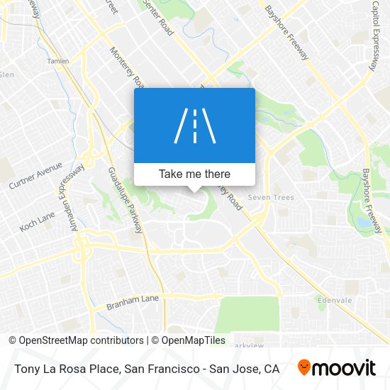 Tony La Rosa Place map