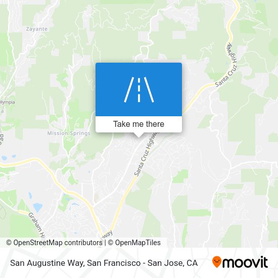 Mapa de San Augustine Way