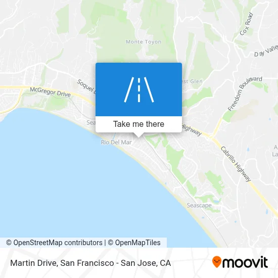 Martin Drive map