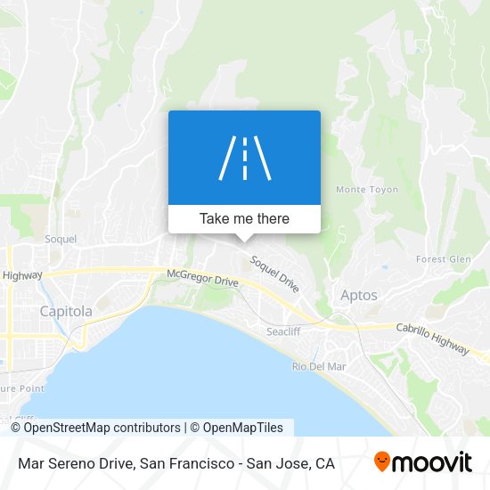 Mar Sereno Drive map