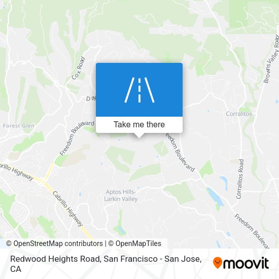 Redwood Heights Road map
