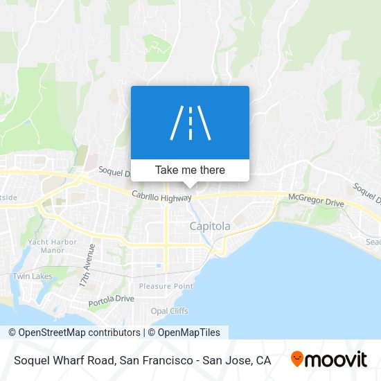 Soquel Wharf Road map