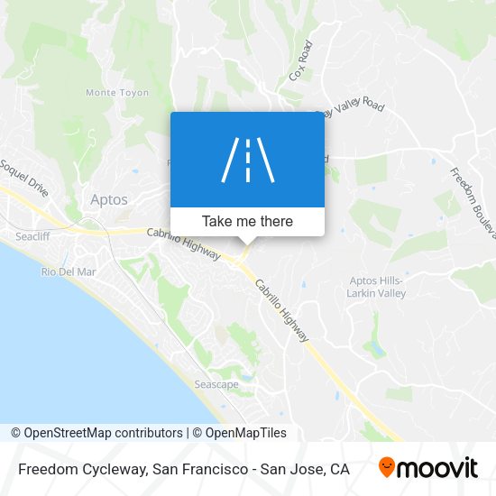 Freedom Cycleway map