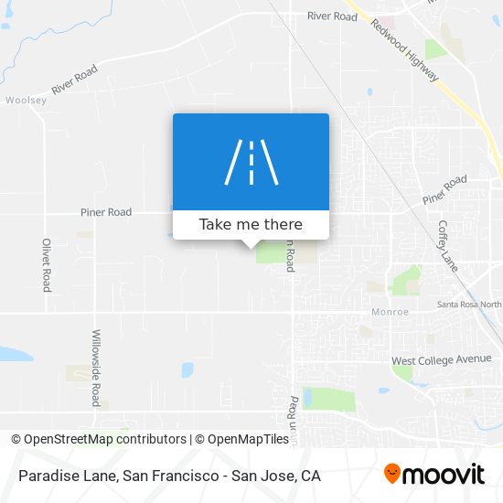 Paradise Lane map