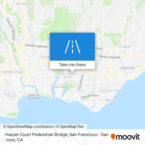 Mapa de Harper Court Pedestrian Bridge