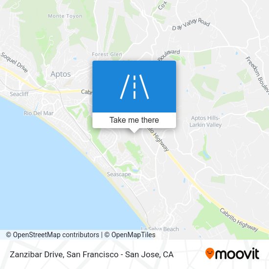 Mapa de Zanzibar Drive