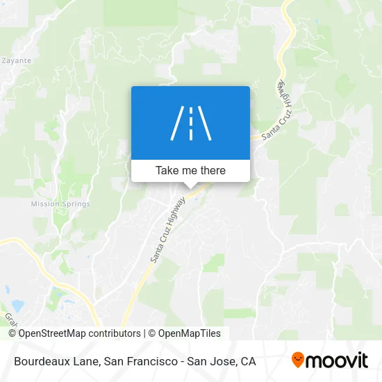 Bourdeaux Lane map
