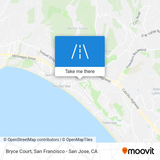 Mapa de Bryce Court