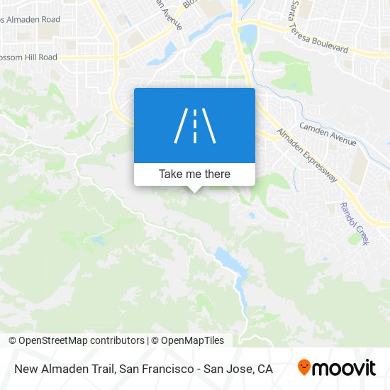 New Almaden Trail map