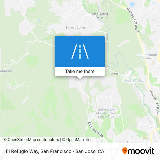 El Refugio Way map