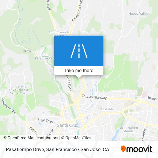 Pasatiempo Drive map