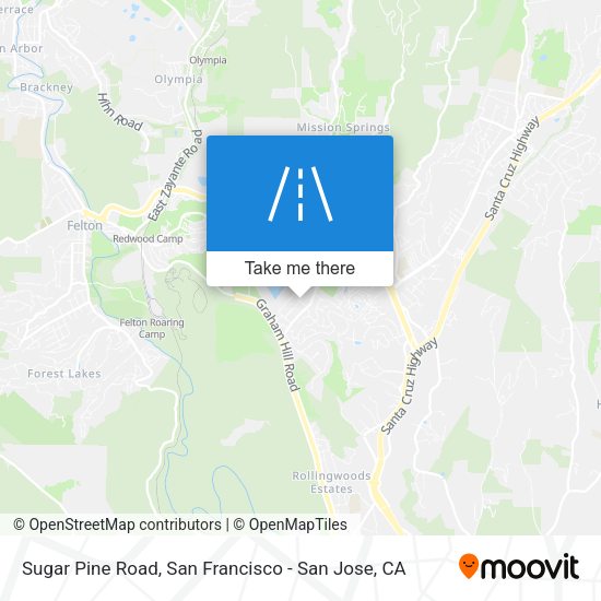 Sugar Pine Road map