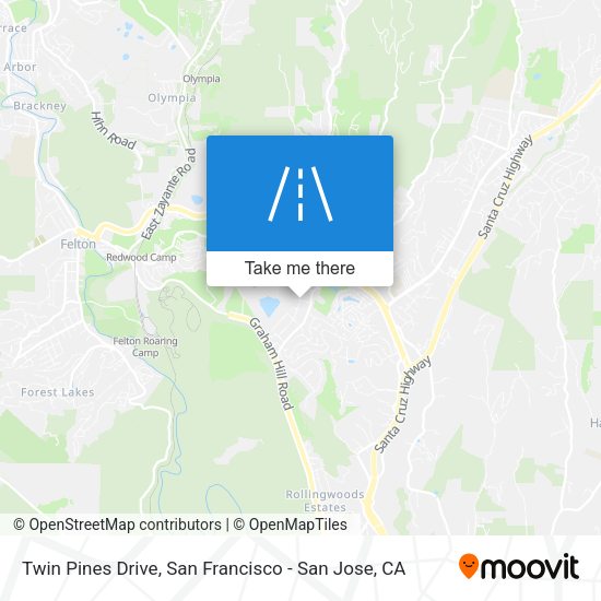 Twin Pines Drive map